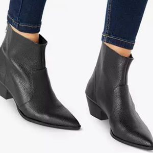 Steve Madden Cafe ankle boots black pebbled leather Size 9